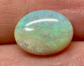 2.8ct  Blue Green Australian Crystal Opal 11.7x 9mm loose gemstone, Australian Crystal opal gemstones