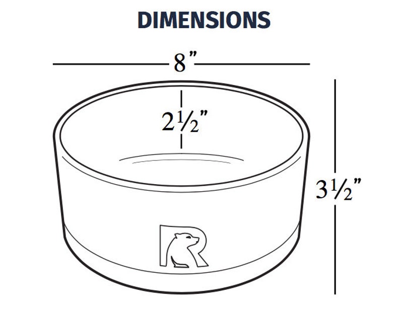 rtic dog bowl