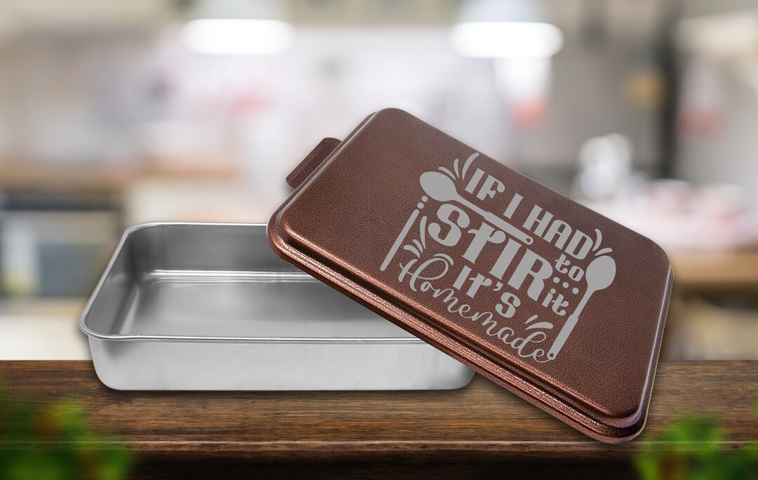 Personalized Baking Pan With Lid | Engraved Cake Pan | Enchilada Pan - Etsy