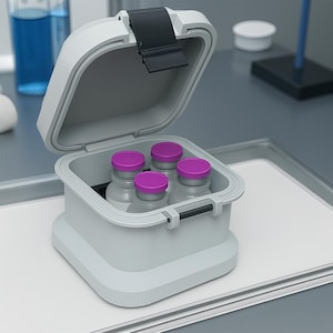 30ml Bacteriostatic water case | Peptide Storage Case | Premium BAC Water Vial Storage Box | Vial Case for Hospira Bacteriostatic Water