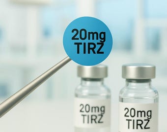 Custom Round Vial Labels | Peptide 3ml Vial Labels | Waterproof & Oil-Proof Stickers | 1/2" Diameter | Small round Vial labels | GLP1 | Glow