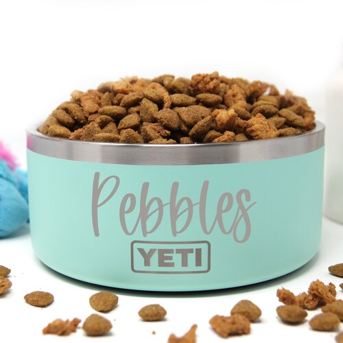 Personalized Dog Bowl Yeti Dog Bowl Engraved Seafoam Dog Etsy