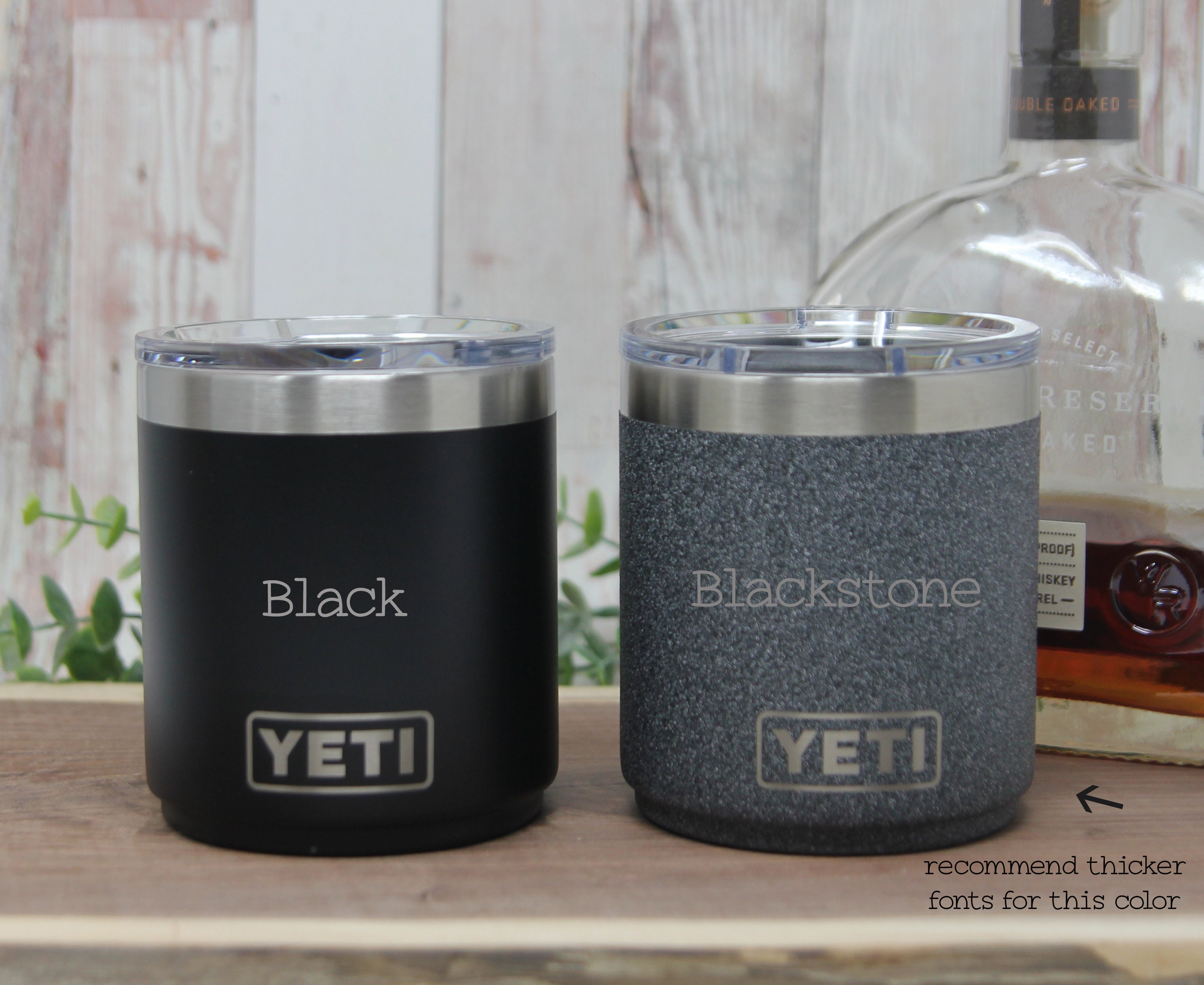 Yeti Lowball Personalize 10 Oz With Custom Laser Engraving 10oz Lowball Whiskey  Tumbler Stackable Rocks Cup Gift 