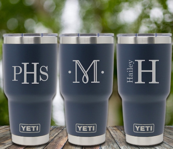 monogrammed yeti