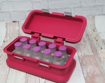 bac water case 30ml Bacteriostatic | Peptide Storage Case | Premium Water Vial Storage Box | Vial Case for Hospira Bacteriostatic Water Made from sturdy PLA TheB-12StoreSATX (@b12storesatx) · San Get Started Pack Size:1 ml x 10 Injections