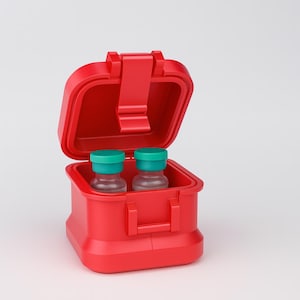 Peptide Vial Storage, 3ml or 30ml Storage Case, BAC Water, 30ml insert, GLP1 3ml Vial  Case, Portable Peptide Holder, Secure Peptide Case