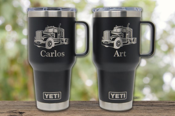 30 Oz Yeti With HANDLE and Stronghold Lid Engraved, Custom Yeti With Handle,  Personalized Yeti Tumbler With Handle, Yeti Tumbler With Handle 