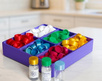 Peptide Vial Caps for 3ml vials, Small vial lids, 3ml vial storage, Tops for 3ml Vials, Vial Covers