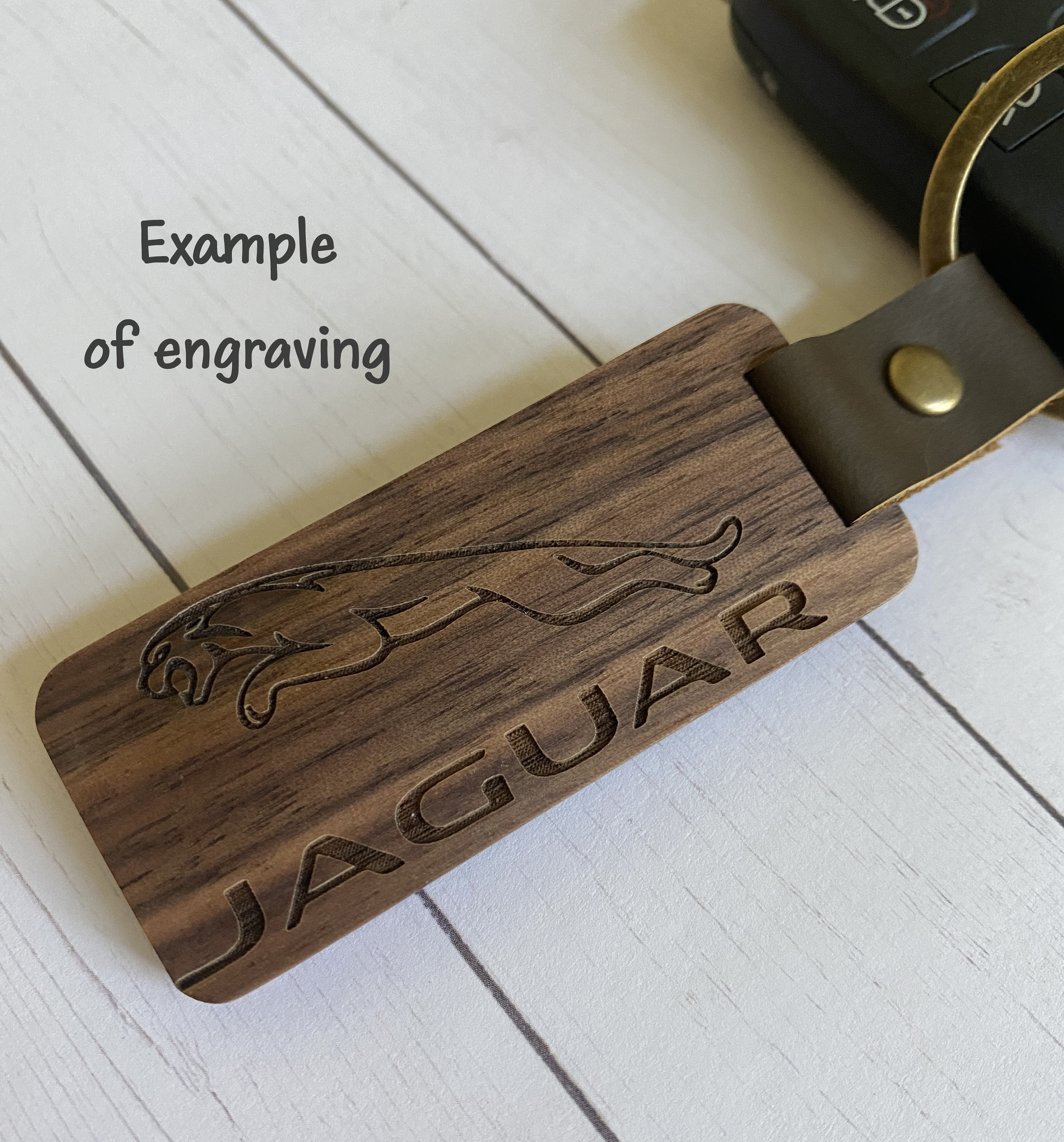 Wood Keychain Blank Personalized Wood Keychain Engravable Etsy