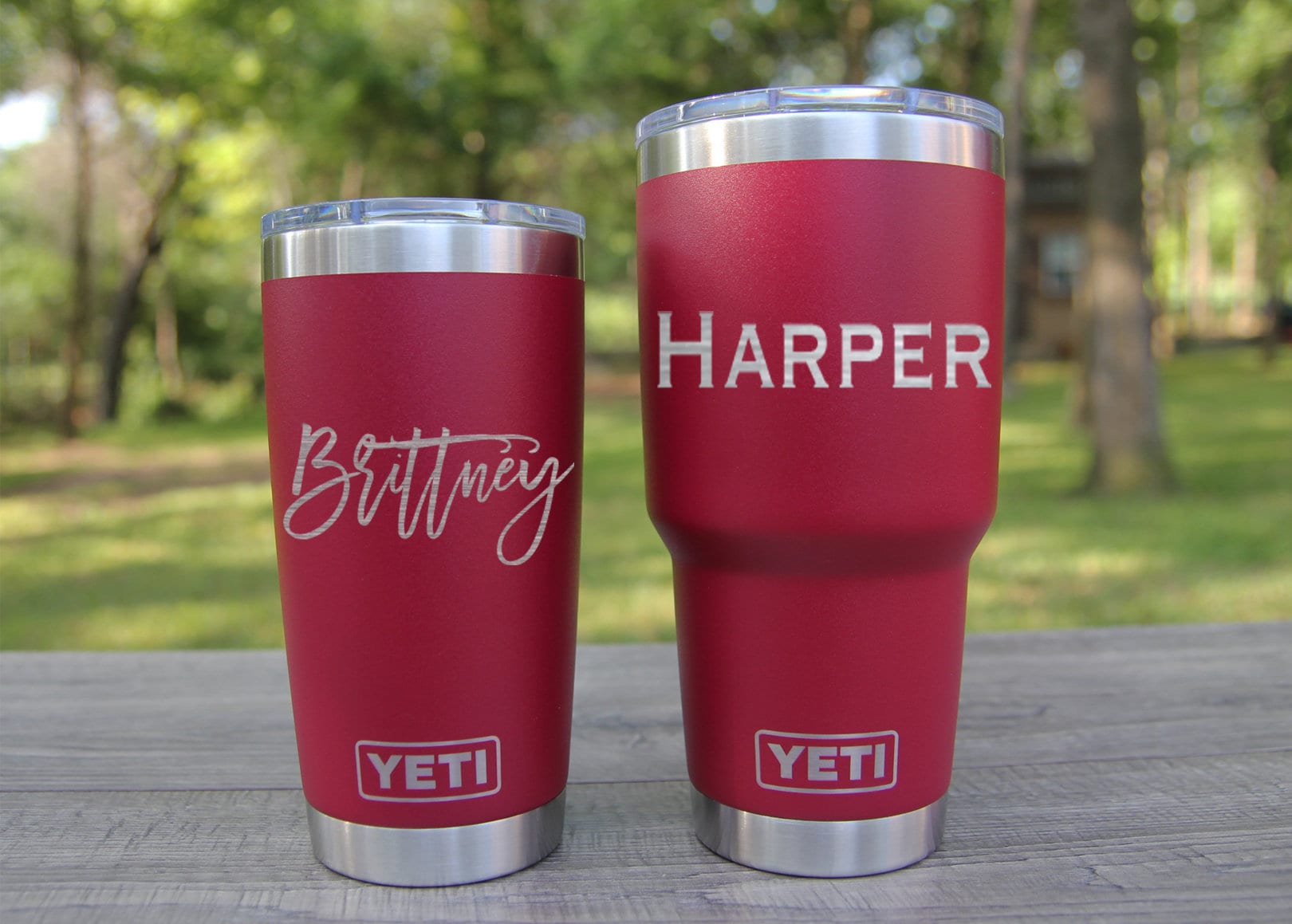 Harvest Red Personalized Yeti Tumbler 30oz - Engraved Yeti Tumbler