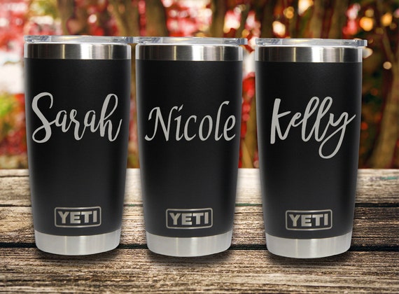 Monogrammed Yeti Tumbler 20oz Black Engraved Yeti Authenticity