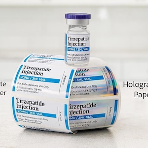 a white paper with information about a medication called Tizepatide Injection, including details about its use, concentration, and administration.