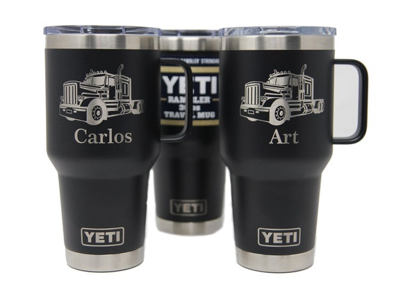 30 Oz Yeti With HANDLE and Stronghold Lid Engraved, Custom Yeti With Handle,  Personalized Yeti Tumbler With Handle, Yeti Tumbler With Handle 