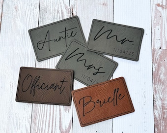 Personalized Patch | Custom Patch | Leatherette Hat Patch | Iron - On Leather Patch | Adhesive Patch | Name Patch | Patch for Hat | 3 X 2