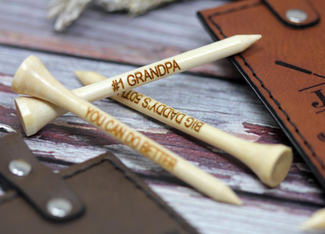 Custom Golf Tees, Laser-engraved Wood Tees for Personalized Gifts ...
