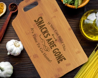 Cutting Board | Funny Cutting Board | If you can read this, it&#39;s time to go home | Cheese Board | Serving Tray | Funny Charcuterie Board