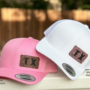 Western Trucker Hat | Tooled Trucker Hat | Custom Trucker Cap | Personalized Trucker Hat | State Trucker Hat || Western Gift | Rancher Gift