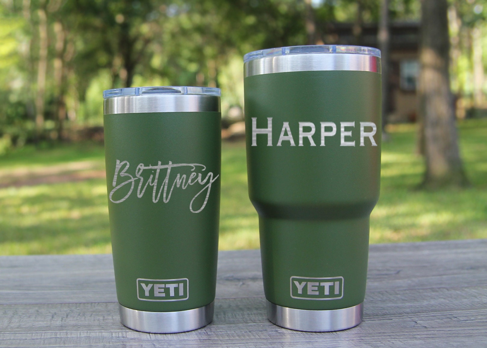 Engraved Yeti | Highlands Olive Yeti | Personalized Yeti Tumbler |  Authenticity Guaranteed