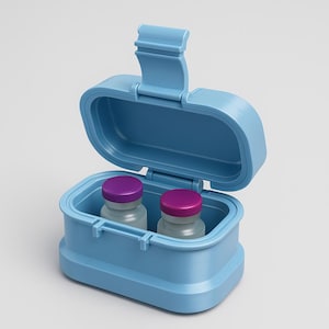 Bac Water 30ml Vial Case, Durable Bacteriostatic Water Organizer, Amino, GLP1, Insulin Case, Fits Hospira BAC Water Vials, Peptide Storage