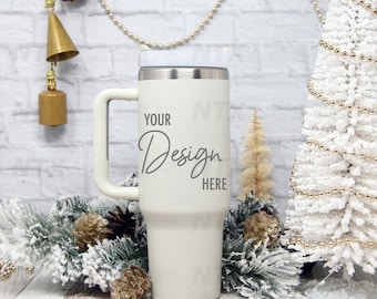Tumbler Mock up | Christmas Mock Up | Christmas Tumbler Mock Up | Styled Photography | Product Mock Up | Mockup Overlay | Holiday Mock Up