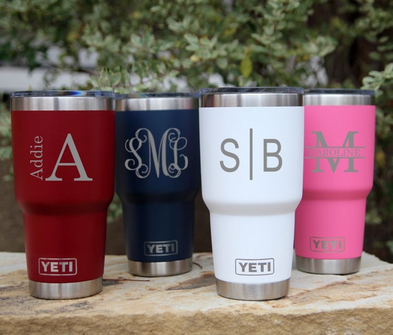 monogrammed yeti cups