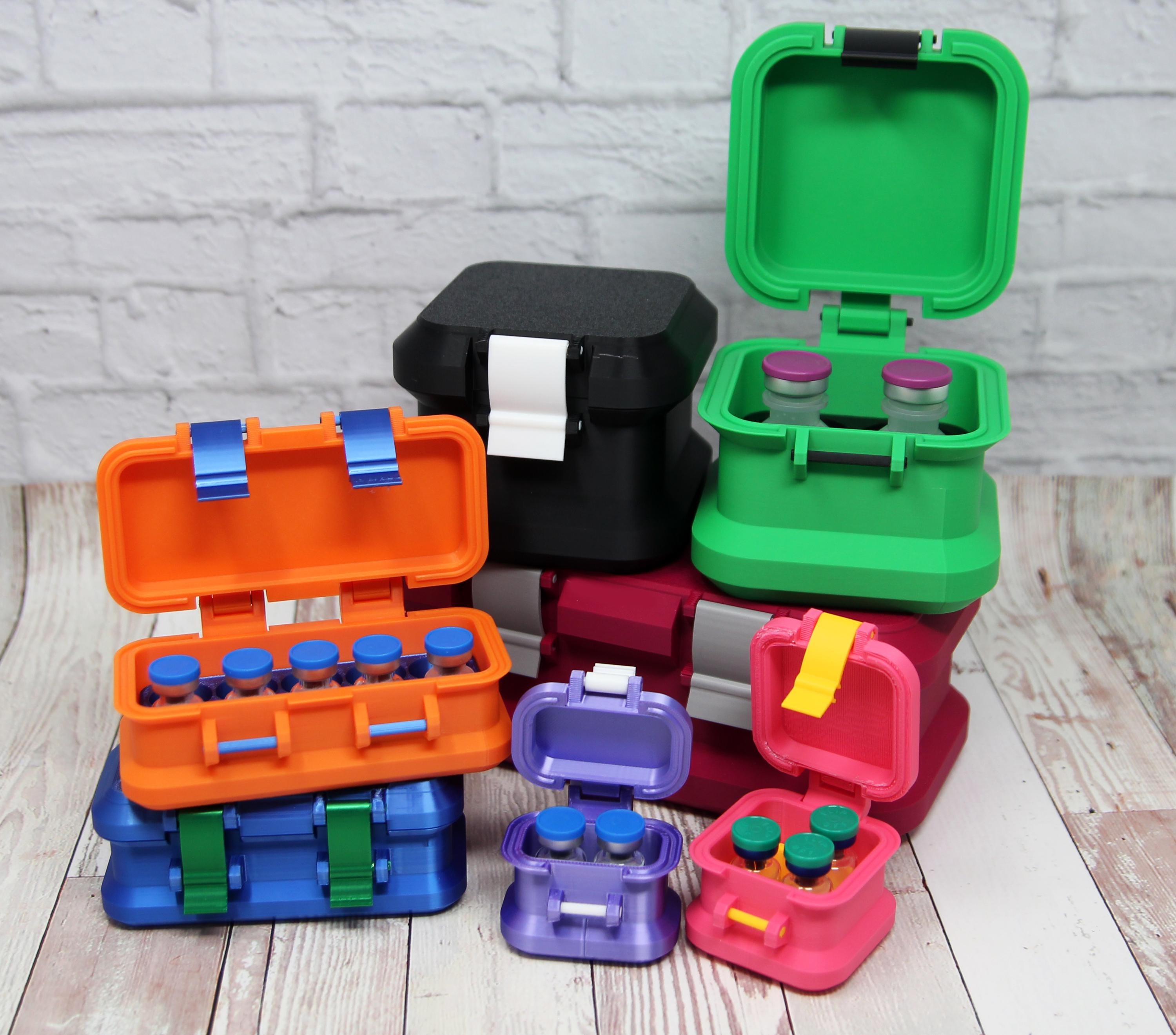 Peptide Flesje Opslag Case | 2 Stuks Peptide Flesje Houder voor