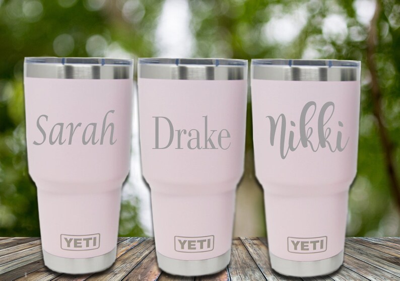 Personalized Ice Pink Yeti Tumbler 30oz Engraved Yeti Etsy