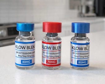 Vial Labels Glow| Matte Silver or Hologram Waterproof & Oil-Proof Stickers for Vials | 10 pack Labels | Color Labels for KLOW or GLOW