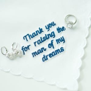 thank you for raising the man of my dreams, mother of the groom gift, gift from bride, mother of the bride, in law wedding gift 画像 4