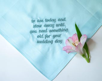 Embroidered Flower Girl Handkerchief: Heirloom Wedding Keepsake