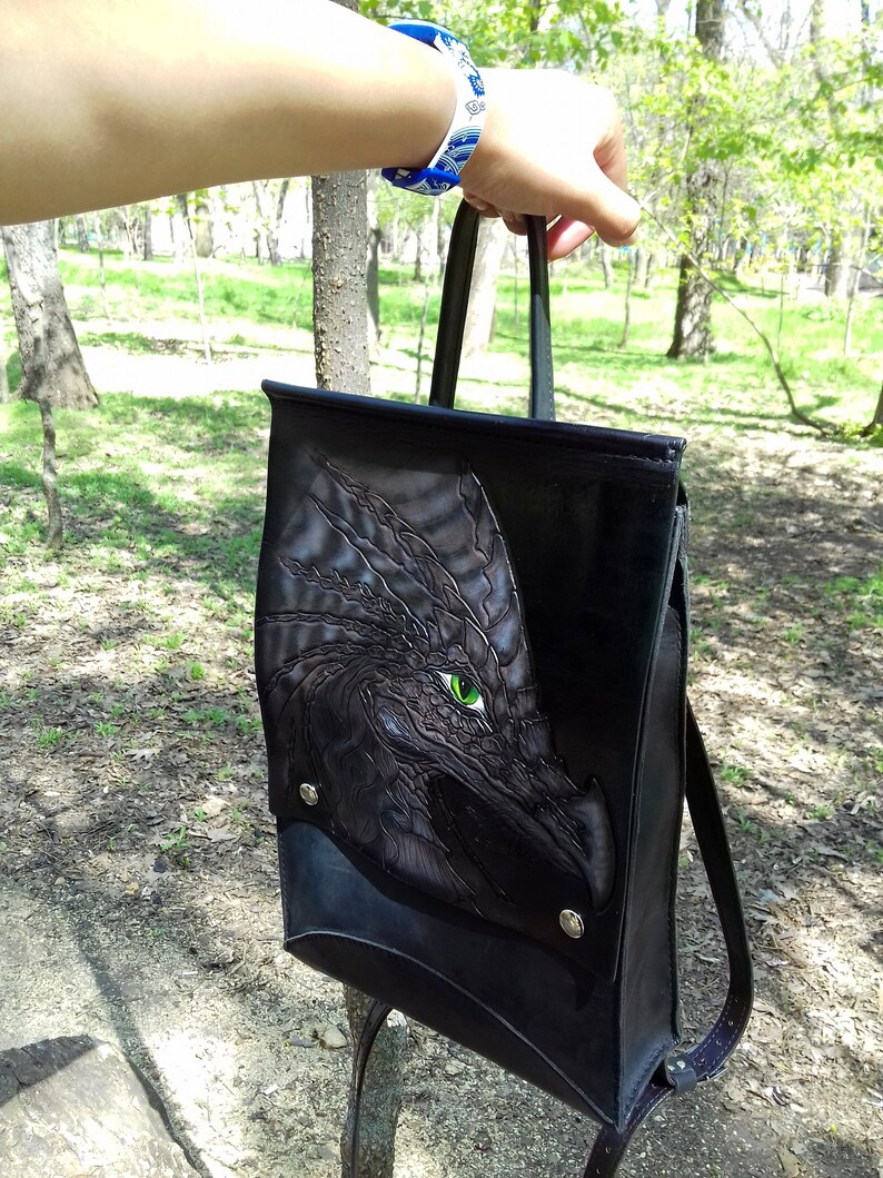 City bag Urban rucksack School backpack Travel backpack Office backpack Leather rucksack Hipster backpacks Leather backpack dragon