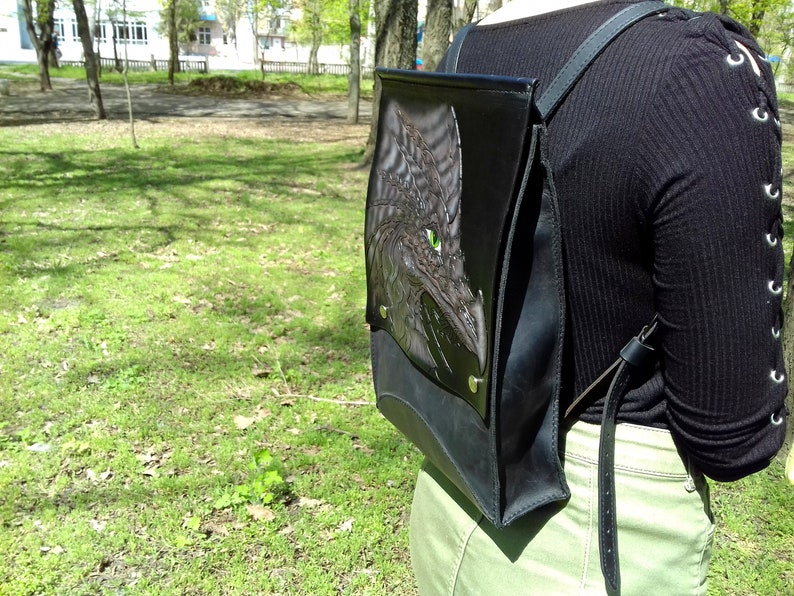 City bag Urban rucksack School backpack Travel backpack Office backpack Leather rucksack Hipster backpacks Leather backpack dragon