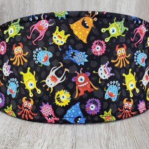SHIPS TOMORROW - Male Dog Belly band - dog diaper - Washable and Reusable - Male dog wrap - Cute Monsters - In Stock