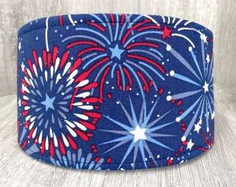 SHIPS TOMORROW - Male Dog Belly band - dog diaper - reusable & washable - Small to Large sizes - Fireworks - In Stock