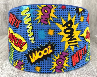 SHIPS TOMORROW - Male Dog Belly band - dog diaper - reusable & washable - incontienence wrap - Small to Large sizes - Superhero - In Stock