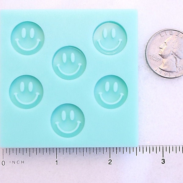 Shiny Smiley Face Stud Mold, Smiley Face Stud Earrings Mold, Smile Face Stud Mold, Smile Stud Mold