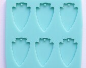 Arrowhead Pendant Mold, Arrow head Resin Mold, Wavy Arrowhead Pendant Mold, Boho Mold, Shiny Jewelry Mold, Jewelry Pendant Mold