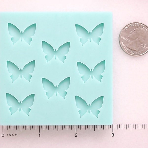 Butterfly Stud Mold, Butterfly Cabochon Mold, Butterfly Earrings Mold, Butterfly Mold, Insect Jewelry Mold, Monarch Stud Mold