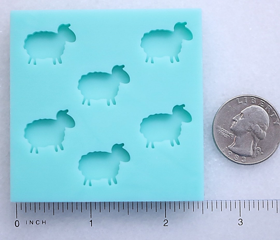 Sheep Stud Mold Shiny Sheep Mold Sheep Silhouette Stud Mold Etsy