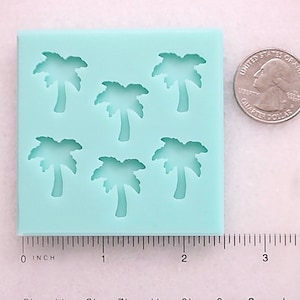 Palm Tree Stud Earrings Resin Mold, Palm Tree Cabochon Mold, Palm Tree Mold, Tropical Earrings Mold, Palm Tree Stud Mold