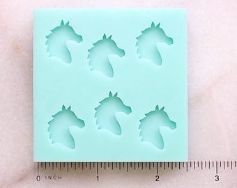 Horse Head Silhouette Stud Mold, Horse Jewelry Mold, Horse Earrings Mold, Horse Cabochon Mold, Horse Silhouette Mold, Horse Stud Mold