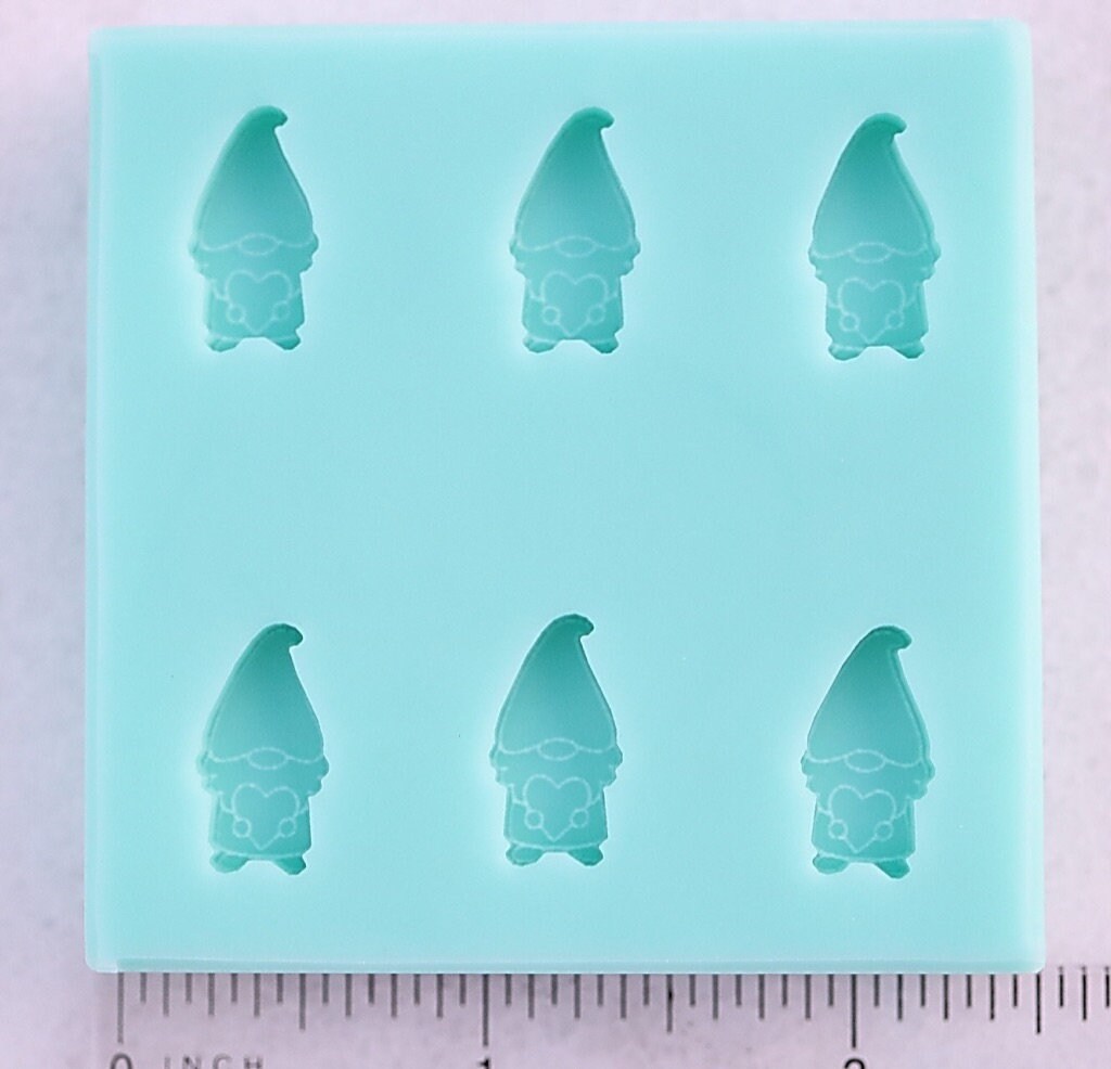 Tiny Gnome Stud Mold Tiny Etched Gnome Stud Mold Gnome Etsy