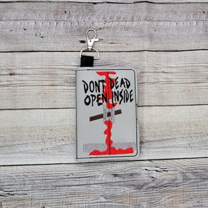 Cartera para tarjetas Zombie con bolsillo con cremallera