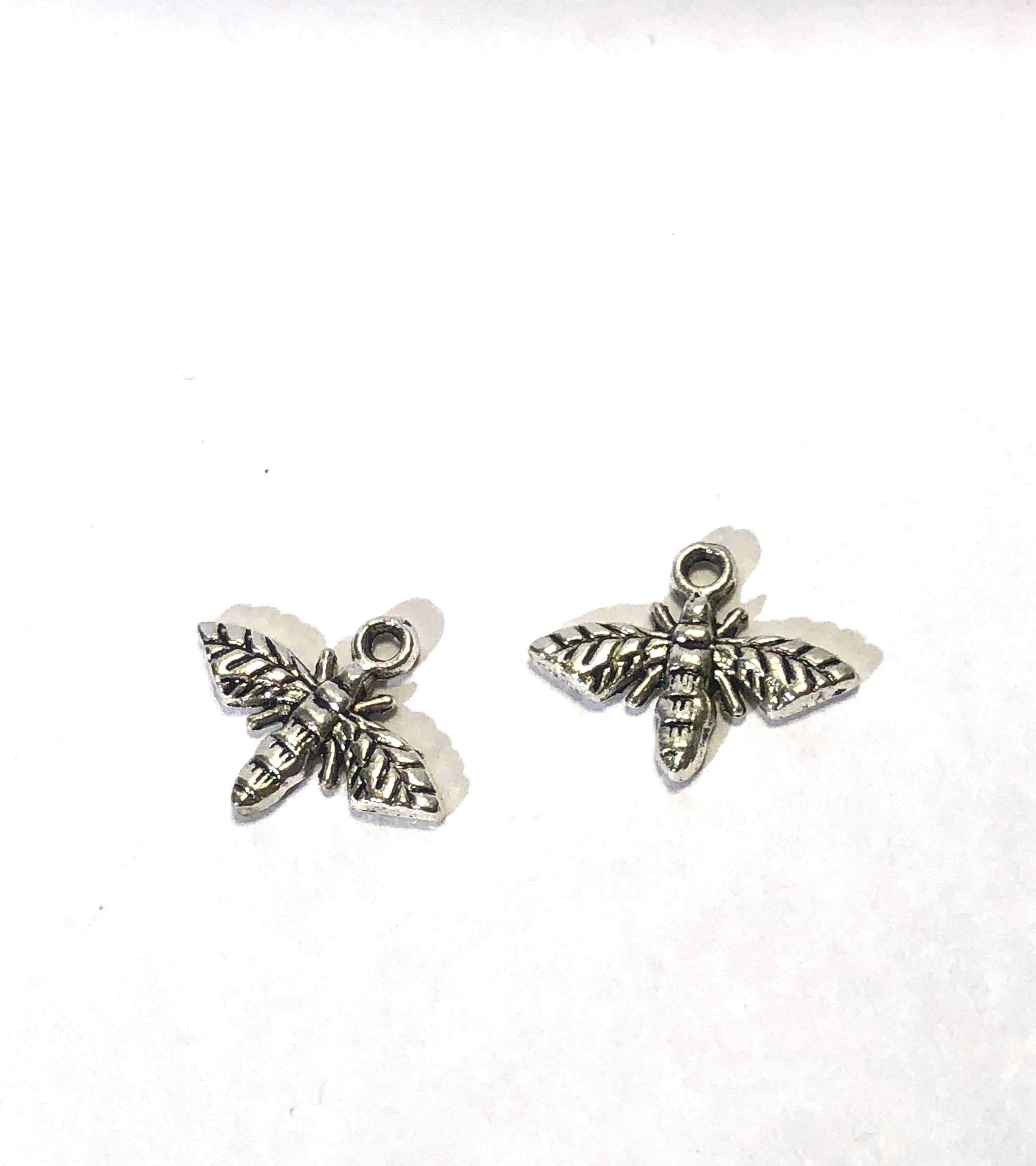 Fly pendant Tibetan silver charm supply jewelry supply Etsy