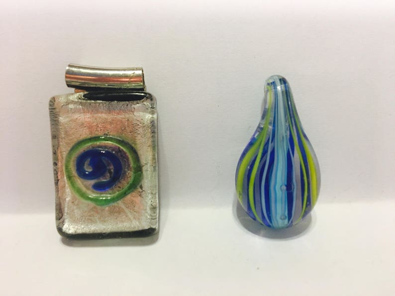 Glass pendant glass pendant jewelry supply craft supply Etsy