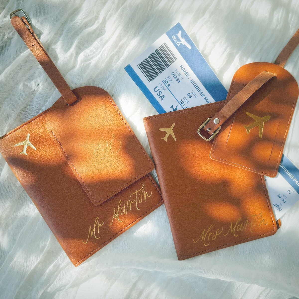 Personalized Passport Cover and Luggage Tag
