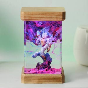 Anime Warrior Resin Lamp