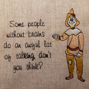 wizard of oz scarecrow embroidery design, scarecrow embroidery file, digital download