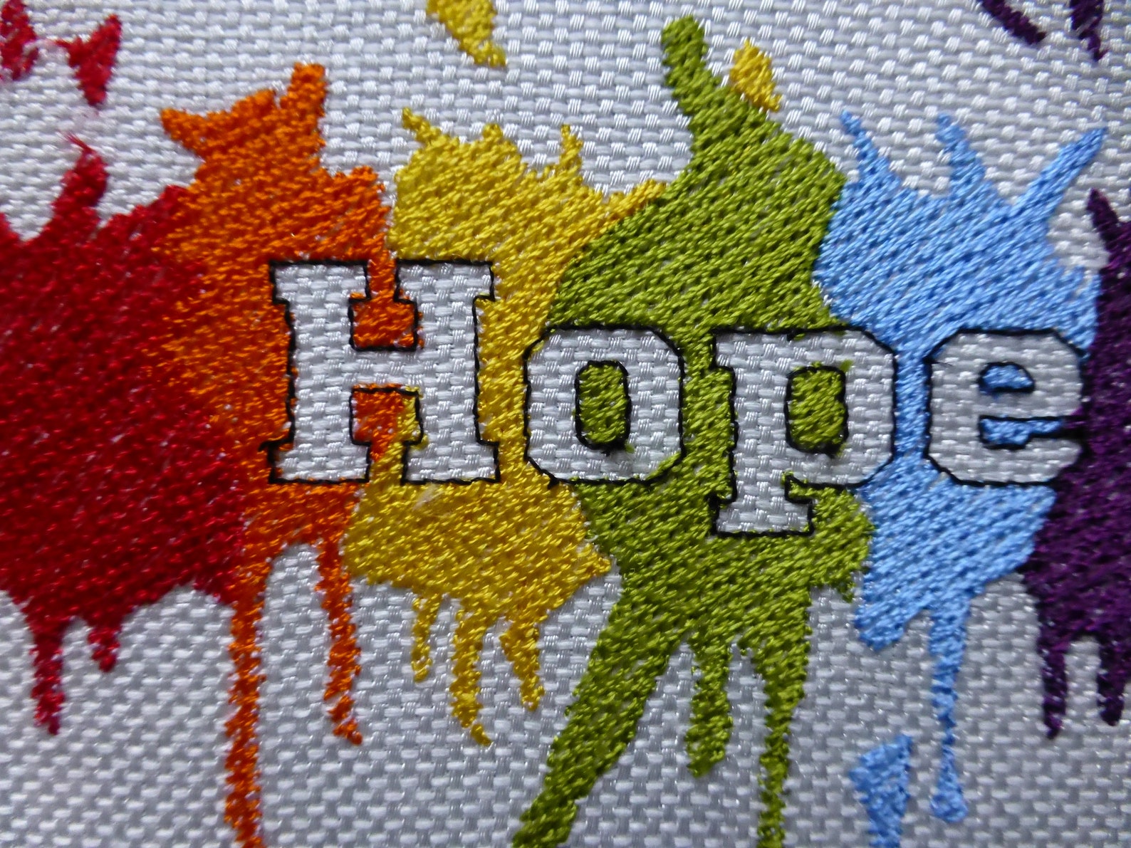 Hope Embroidery Design Colourful Machine Embroidery File Etsy