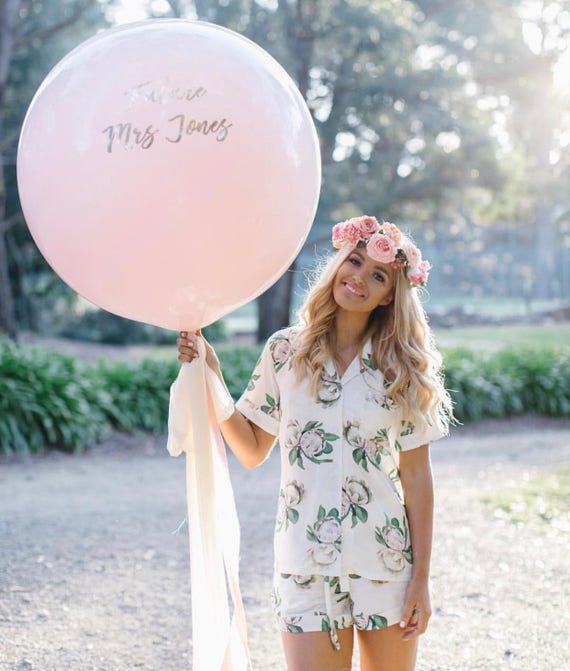 floral pj set bridesmaids